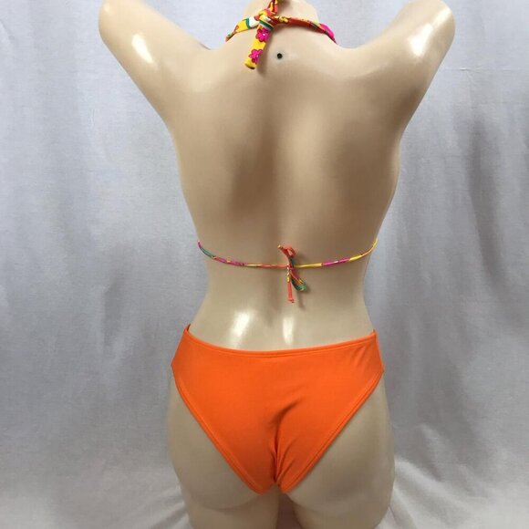 Brazilian Medium Bright Tropical Flowers Bikini Set. New With Tags - Picture 4 of 4